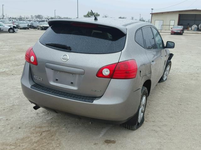 JN8AS5MT6AW025455 - 2010 NISSAN ROGUE S SILVER photo 4