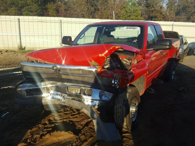 3B7KF23Z62M296896 - 2002 DODGE RAM 2500 RED photo 2