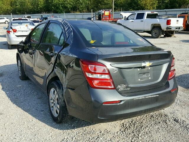 1G1JB5SH7H4156838 - 2017 CHEVROLET SONIC LS 黑色 照片 3