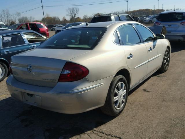 2G4WC582181347529 - 2008 BUICK LACROSSE C TAN photo 4