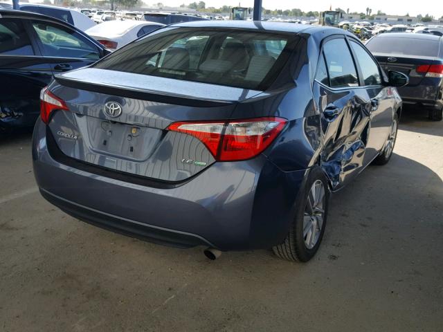 2T1BPRHE1EC017475 - 2014 TOYOTA COROLLA EC 蓝色 照片 4