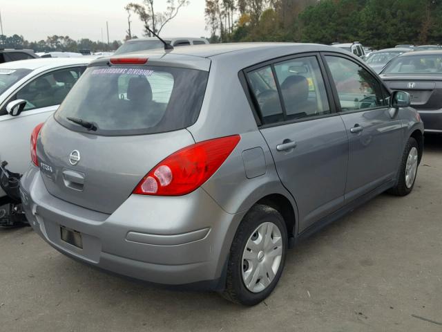 3N1BC1CP1CK254394 - 2012 NISSAN VERSA S GRAY photo 4