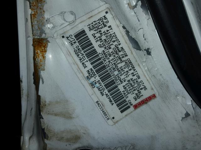 JT2SK12E9S0335612 - 1995 TOYOTA CAMRY LE 白色 照片 10
