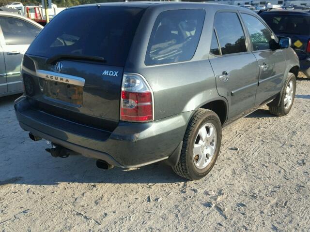 2HNYD182X4H561448 - 2004 ACURA MDX GRAY photo 4