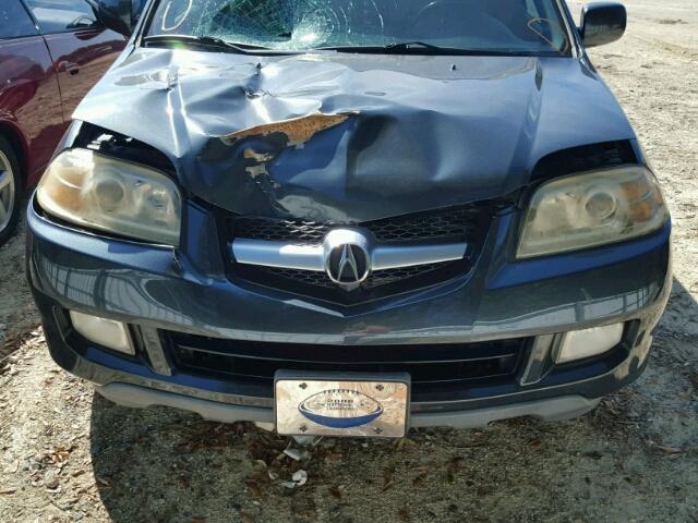 2HNYD182X4H561448 - 2004 ACURA MDX GRAY photo 7