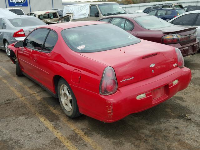 2G1WW12E149319757 - 2004 CHEVROLET MONTE CARL 红色 照片 3