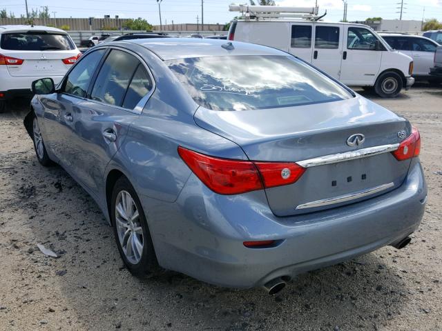 JN1EV7AP5HM740789 - 2017 INFINITI Q50 PREMIU GRAY photo 3