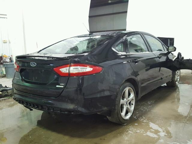 3FA6P0H99DR213159 - 2013 FORD FUSION SE BLACK photo 4