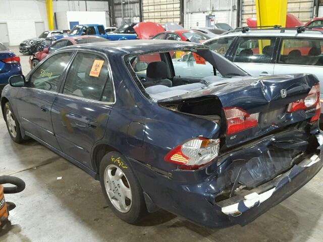 JHMCG5658YC037654 - 2000 HONDA ACCORD EX BLUE photo 3