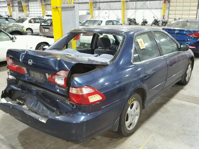 JHMCG5658YC037654 - 2000 HONDA ACCORD EX BLUE photo 4