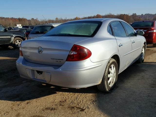 2G4WD532451305520 - 2005 BUICK LACROSSE C SILVER photo 4