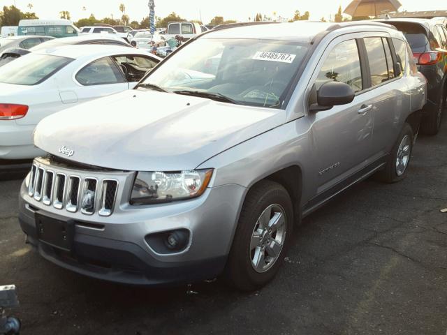 1C4NJCBAXFD386356 - 2015 JEEP COMPASS SP SILVER photo 2