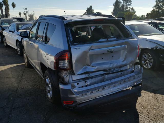 1C4NJCBAXFD386356 - 2015 JEEP COMPASS SP ვერცხლისფერი ფოტო 3