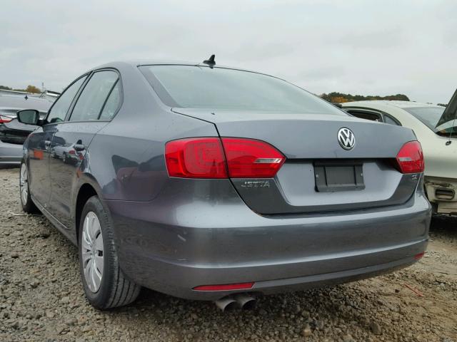 3VWD17AJ2EM261730 - 2014 VOLKSWAGEN JETTA SE GRAY photo 3