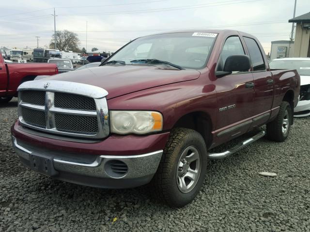 3D7HU18N62G108771 - 2002 DODGE RAM 1500 MAROON photo 2