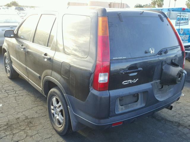 JHLRD78882C083082 - 2002 HONDA CR-V EX BLACK photo 3