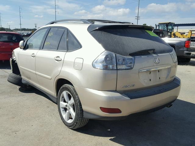 2T2GA31U86C044210 - 2006 LEXUS RX 330 GOLD photo 3