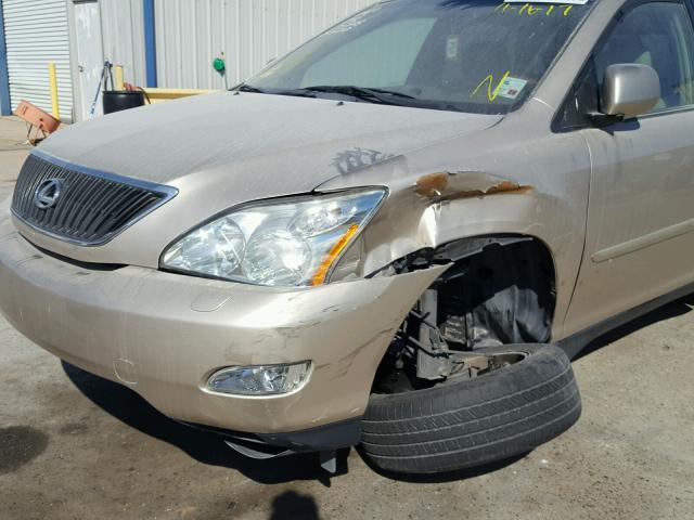 2T2GA31U86C044210 - 2006 LEXUS RX 330 GOLD photo 9