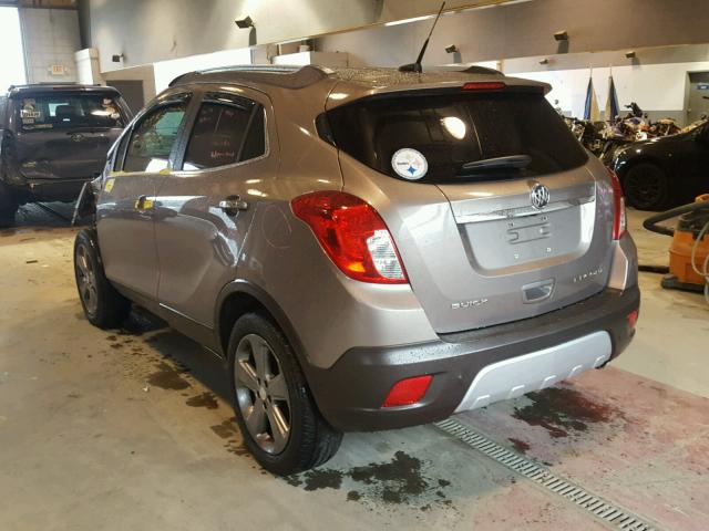 KL4CJCSB1DB105192 - 2013 BUICK ENCORE BEIGE photo 3