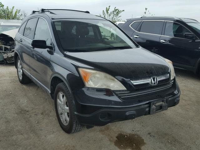 JHLRE38797C050418 - 2007 HONDA CR-V EXL BLACK photo 1