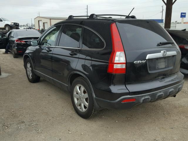 JHLRE38797C050418 - 2007 HONDA CR-V EXL BLACK photo 3