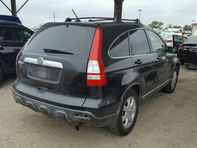 JHLRE38797C050418 - 2007 HONDA CR-V EXL BLACK photo 4