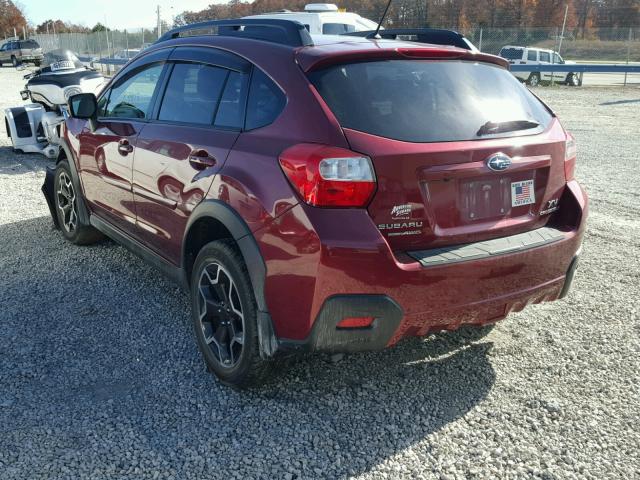 JF2GPAGCXD2889711 - 2013 SUBARU XV CROSSTR MAROON photo 3