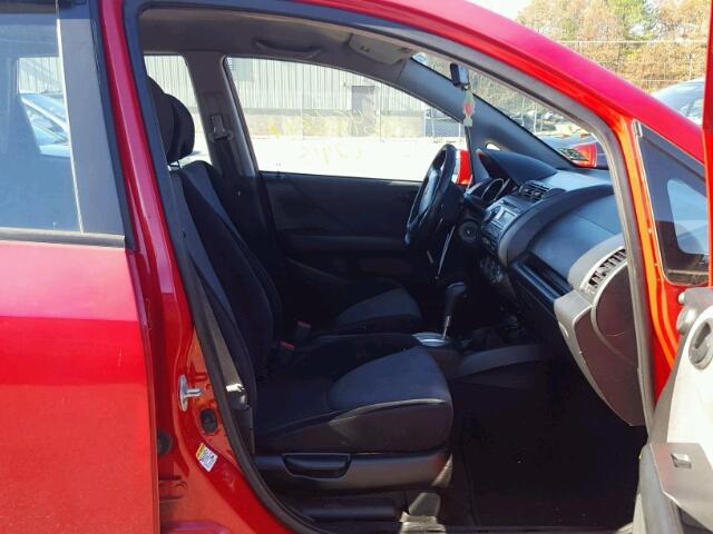 JHMGD38627S008868 - 2007 HONDA FIT S RED photo 5