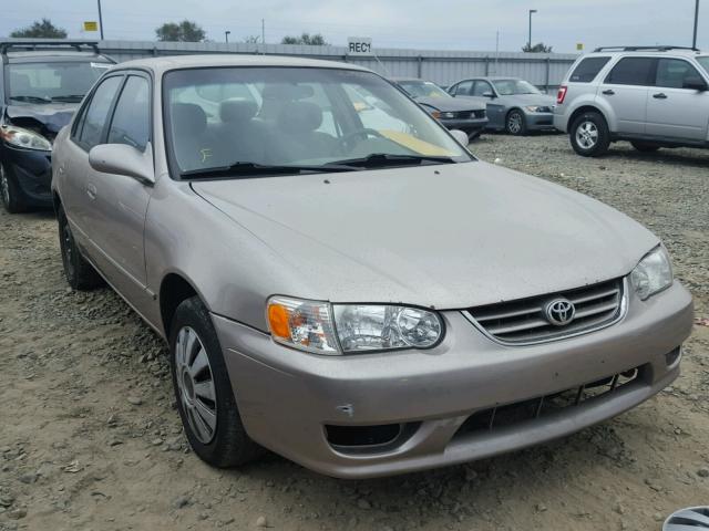 1NXBR12EX1Z448216 - 2001 TOYOTA COROLLA CE TAN photo 1