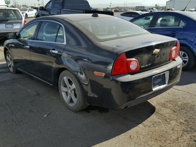 1G1ZC5E03CF336532 - 2012 CHEVROLET MALIBU 1LT BLACK photo 3