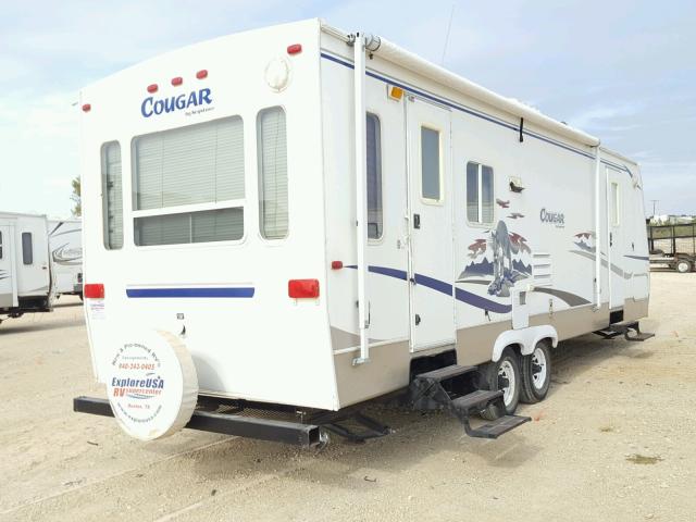 4YDT294225B047322 - 2005 KEYSTONE COUGAR WHITE photo 4