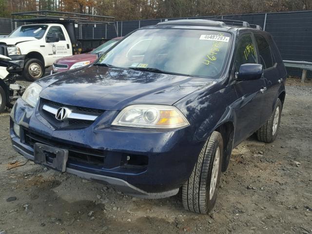 2HNYD18604H509619 - 2004 ACURA MDX TOURIN BLUE photo 2