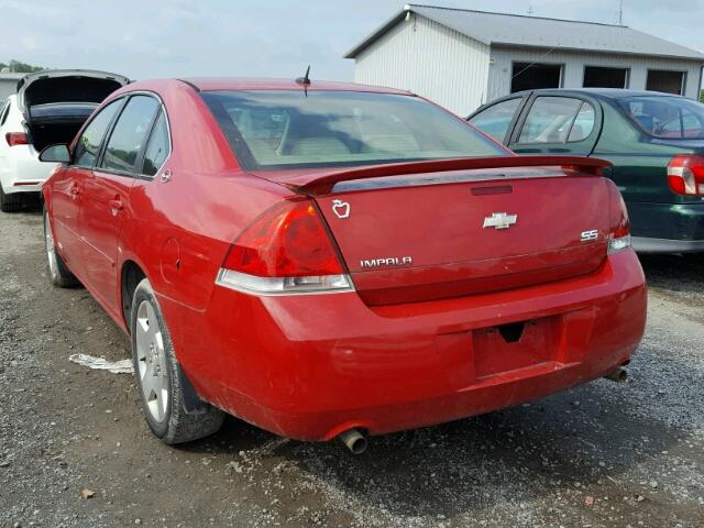 2G1WD58C479322935 - 2007 CHEVROLET IMPALA SUP RED photo 3