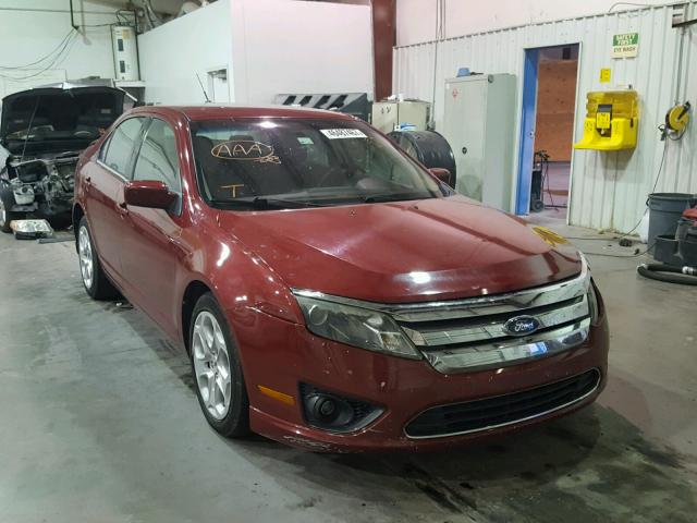 3FAHP0HA3AR128011 - 2010 FORD FUSION SE MAROON photo 1