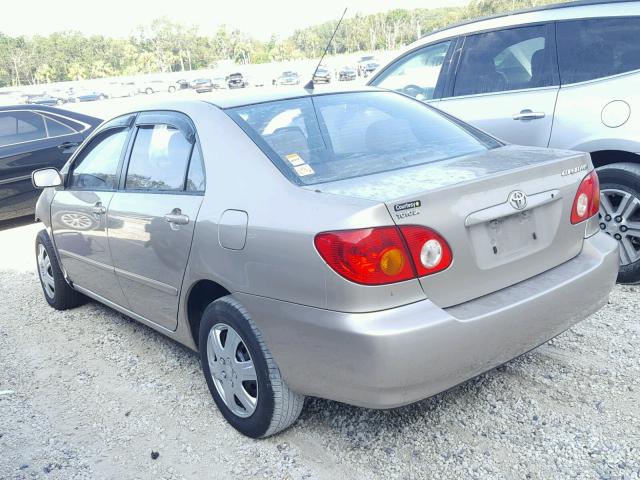 2T1BR38E14C185770 - 2004 TOYOTA COROLLA CE TAN photo 3