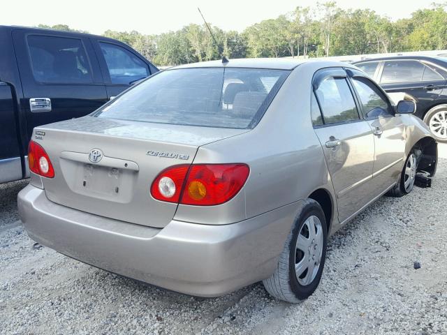 2T1BR38E14C185770 - 2004 TOYOTA COROLLA CE TAN photo 4