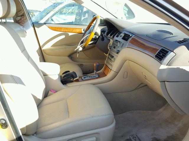 JTHBA30G755125350 - 2005 LEXUS ES 330 GOLD photo 5