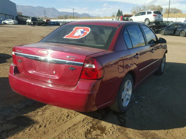 1G1ZT53F06F140575 - 2006 CHEVROLET MALIBU LT BURGUNDY photo 4