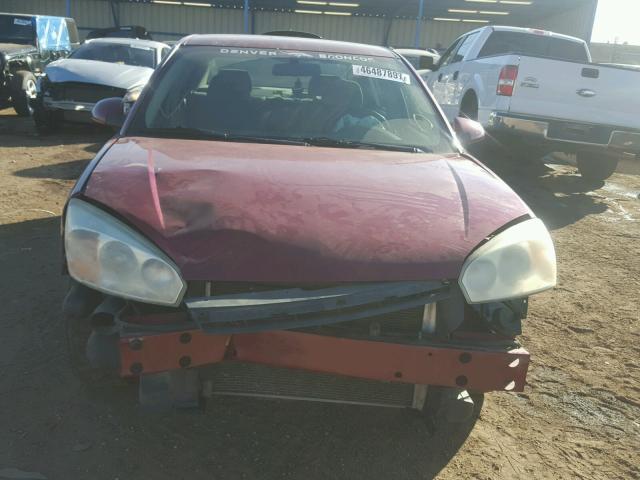 1G1ZT53F06F140575 - 2006 CHEVROLET MALIBU LT BURGUNDY photo 9