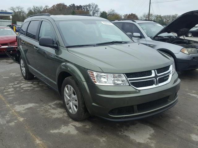 3C4PDCAB1HT564453 - 2017 DODGE JOURNEY SE GREEN photo 1