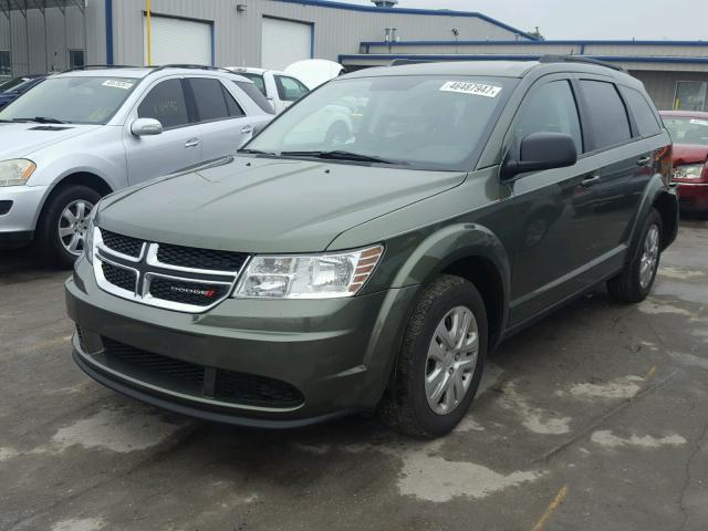 3C4PDCAB1HT564453 - 2017 DODGE JOURNEY SE GREEN photo 2