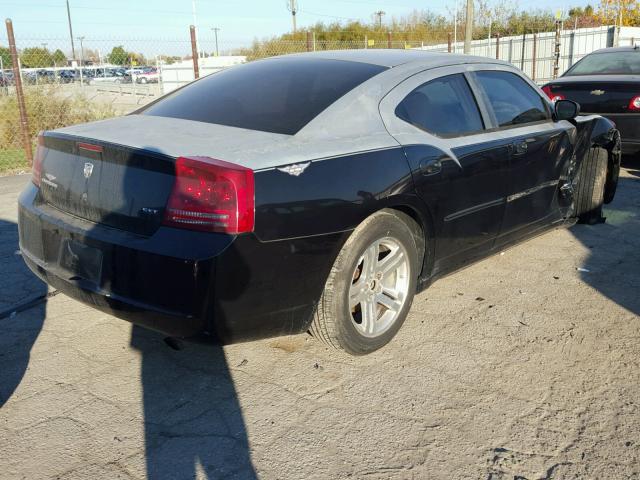 2B3KA43G36H373903 - 2006 DODGE CHARGER SE BLACK photo 4