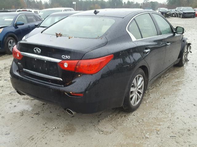 JN1BV7ARXFM401348 - 2015 INFINITI Q50 BASE BLACK photo 4