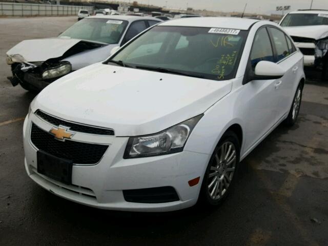 1G1PK5S90B7203054 - 2011 CHEVROLET CRUZE WHITE photo 2