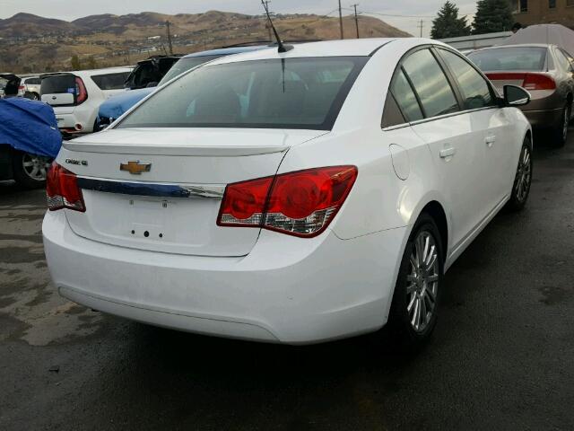 1G1PK5S90B7203054 - 2011 CHEVROLET CRUZE WHITE photo 4