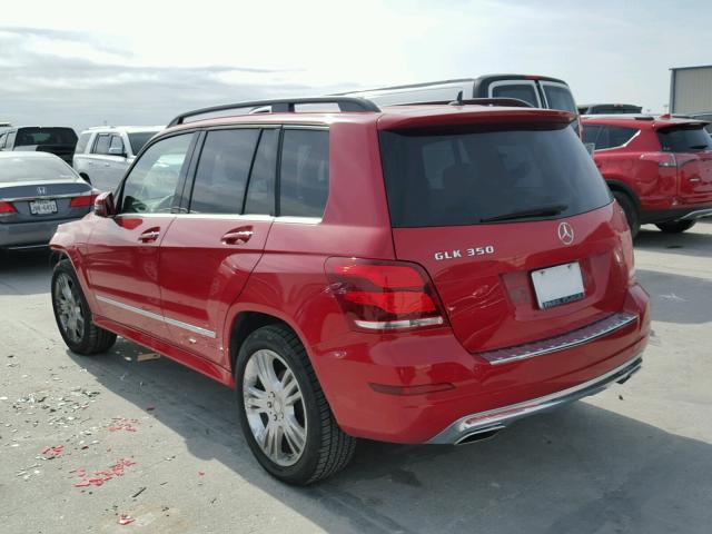 WDCGG5HBXFG407721 - 2015 MERCEDES-BENZ GLK 350 RED photo 3