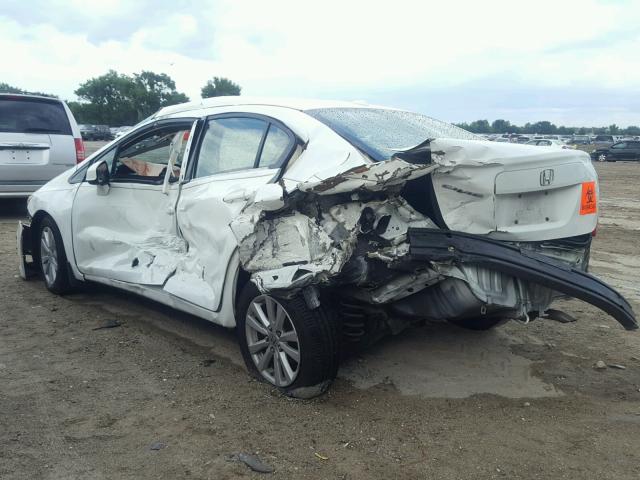 2HGFB2F94CH513890 - 2012 HONDA CIVIC EXL 白色 照片 3