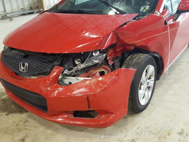 2HGFG3B56DH522456 - 2013 HONDA CIVIC LX RED photo 9