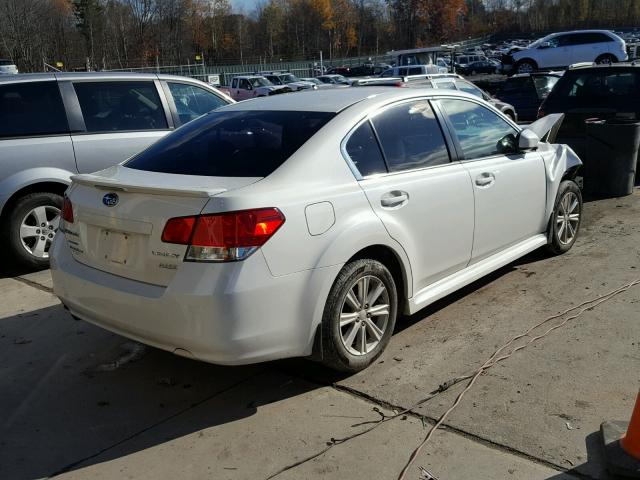 4S3BMBG61C3021364 - 2012 SUBARU LEGACY 2.5 WHITE photo 4