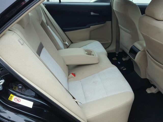 4T4BF1FK6CR235569 - 2012 TOYOTA CAMRY BASE BLACK photo 6